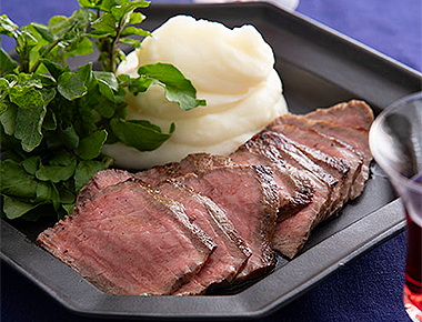 ステーキ肉でローストビーフ